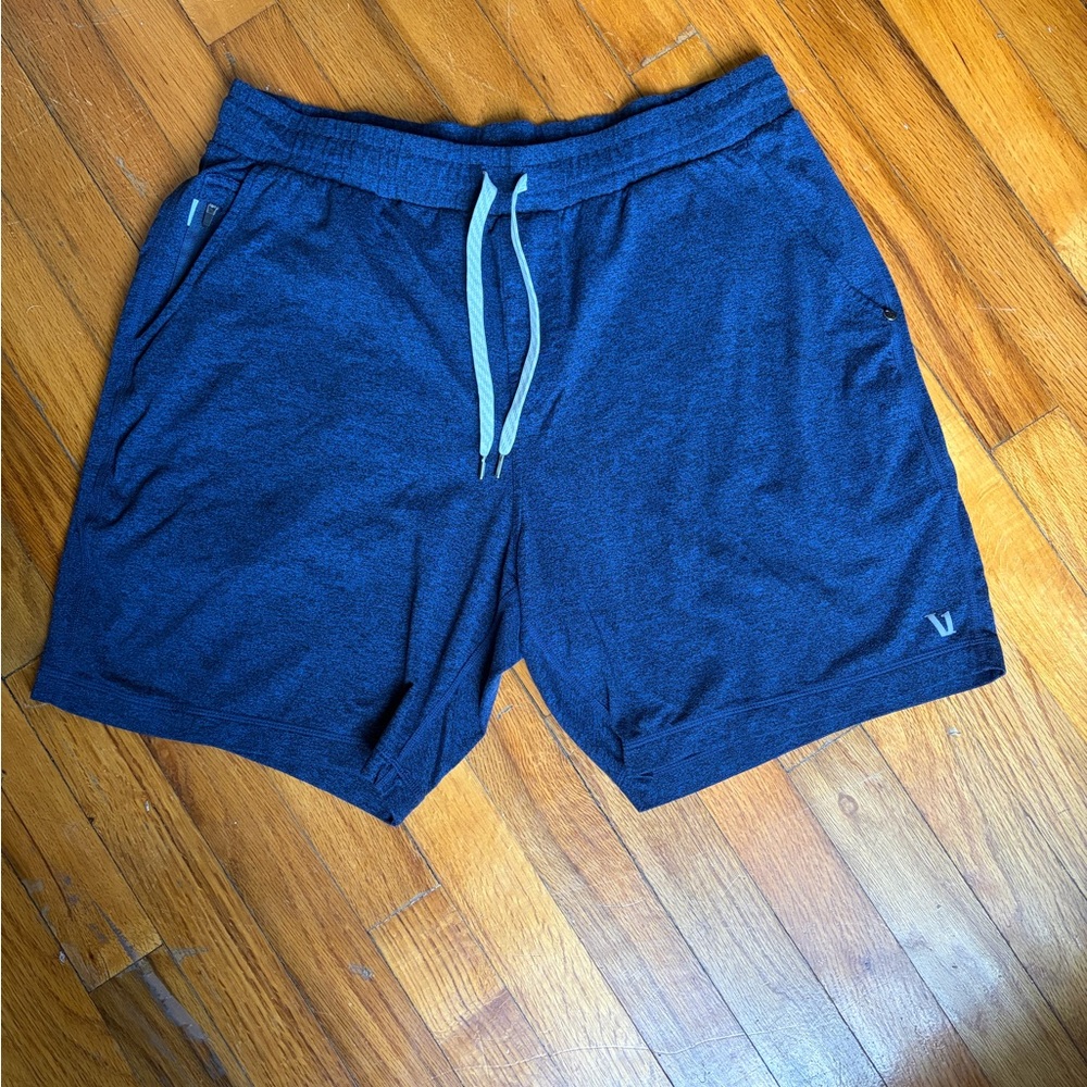 Vuori Navy Athletic Shorts for Men